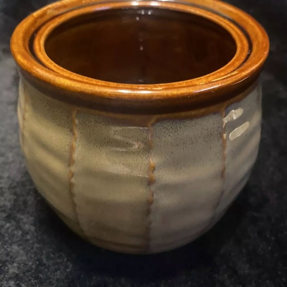 Sango Stoneware Sugare Dish with Lid Brown Drip Stoneware - Picture 5 of 7